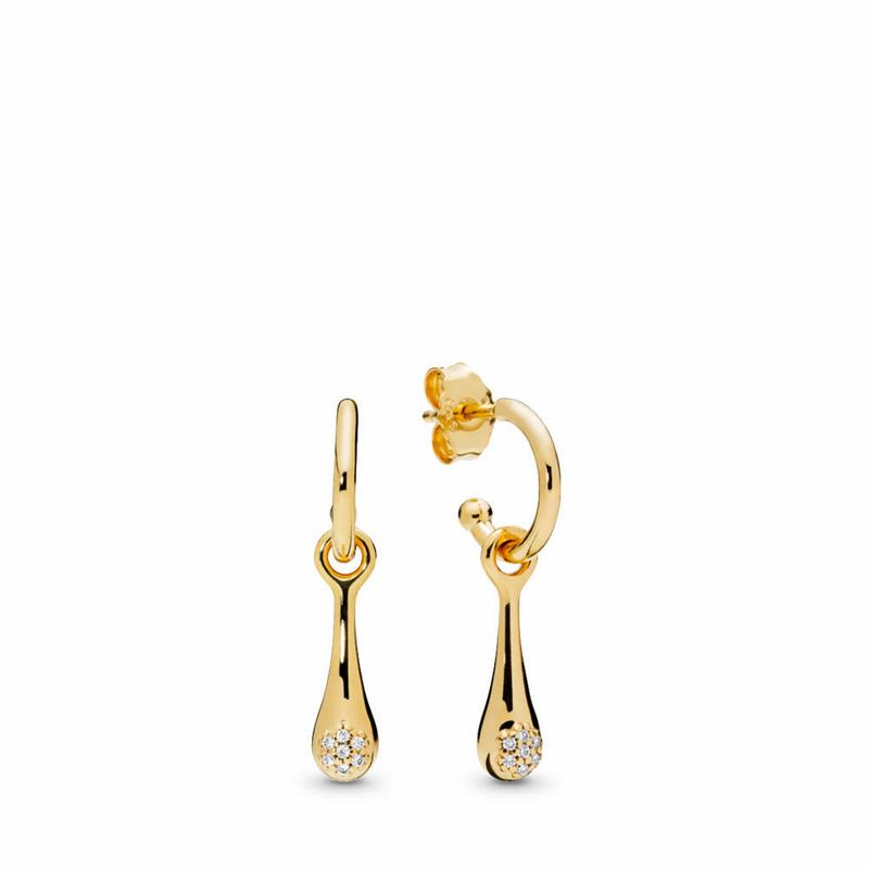 Pandora Shine™ Modern LovePods™ Earrings Gold Egypt CQ2407518